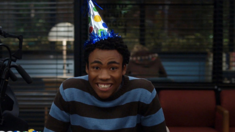 Community - Troy in a birthday hat