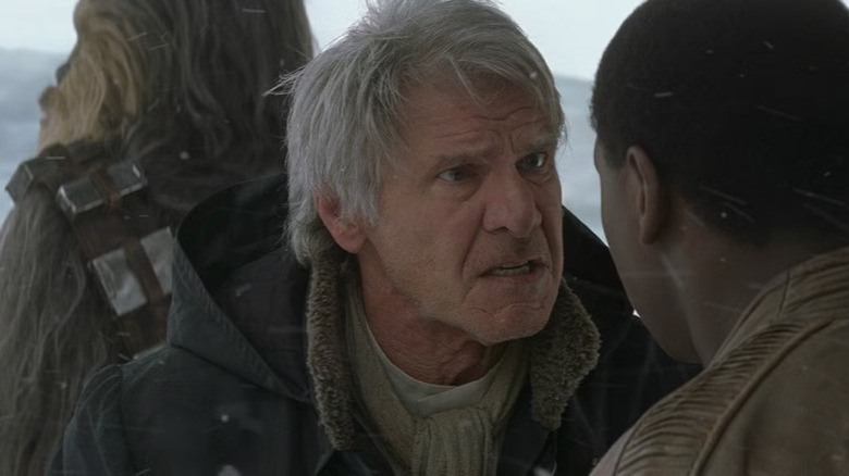 Han Solo saying 'Thats not how the Force works' in Star Wars: The Force Awakens