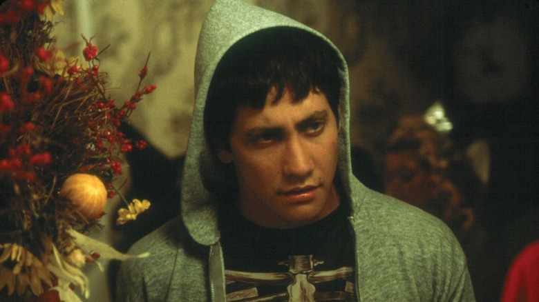 Donnie wearing his skeleton costume on Halloween night in Donnie Darko
