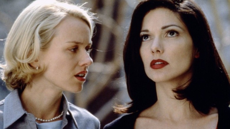 Naomi Watts talking to Laura Harring in Mulholland Drive
