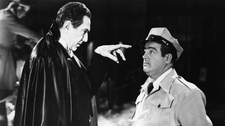 Bela Lugosi and Lou Costello in Abbott and Costello Meet Frankenstein