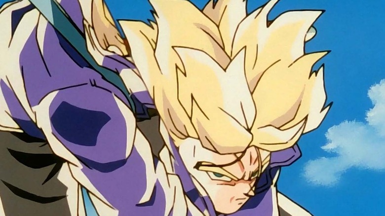 Trunks cuts Frieza in half with his sword in Dragon Ball Z