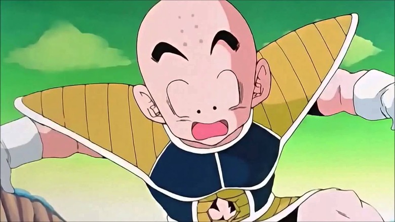 Krillin floats away
