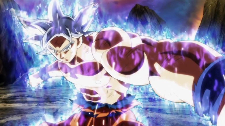 Goku preparing for a fight in Dragon Ball Super
