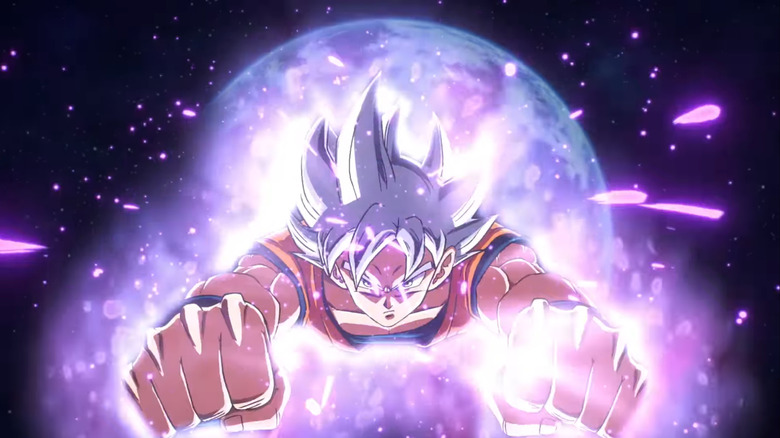 Goku flying into space in Dragon Ball Super