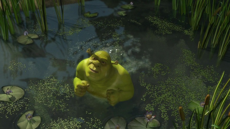 Shrek farts in a swamp in Shrek