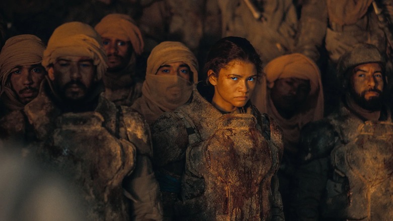 Chani looks at Paul with open disdain at the end of Dune: Part Two