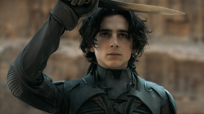 TIMOTHÉE CHALAMET as Paul Atreides in Warner Bros. Pictures' and Legendary Pictures' action adventure "DUNE," a Warner Bros. Pictures release.