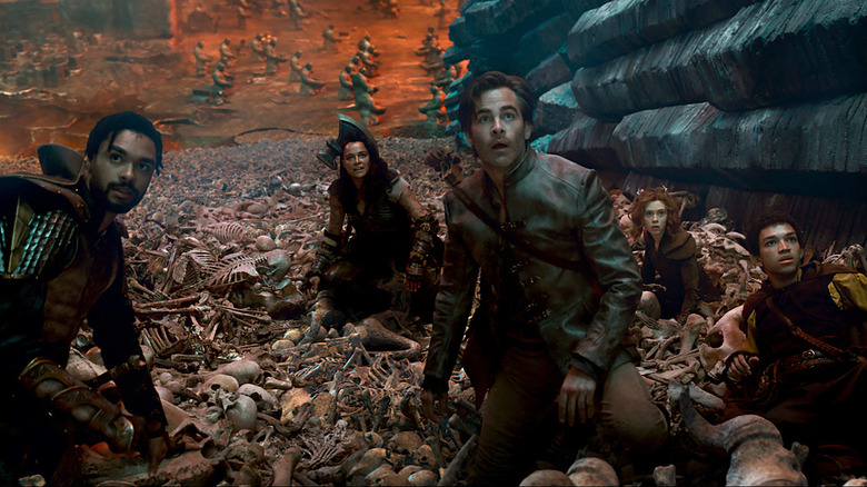 Regé-Jean Page, Michelle Rodriguez and Chris Pine in Dungeons & Dragons: Honor Among Thieves