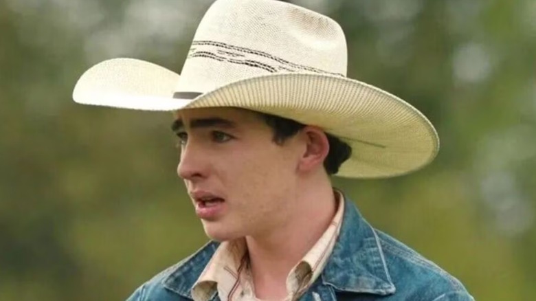 Carter in a cowboy hat