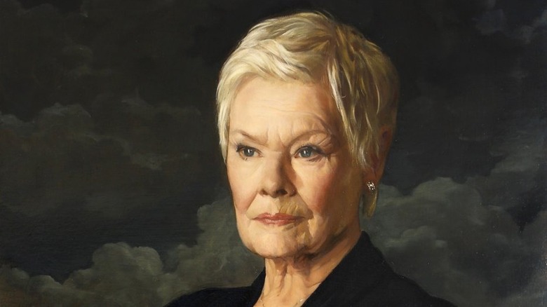 A portrait of Judi Dench as M