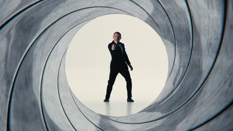 James Bond Shoots At Camera in Gun Barrel