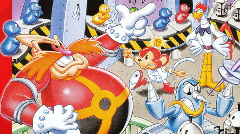 The cover art for Dr. Robotnik's Mean Bean Machine.