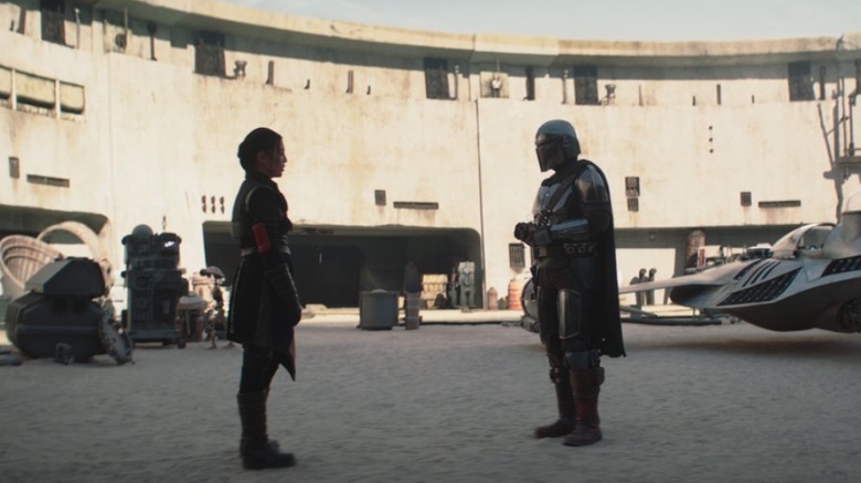 Mando and Fennec in The Book of Boba Fett
