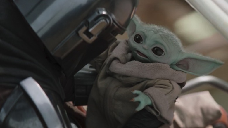 Mando and Grogu in The Book of Boba Fett