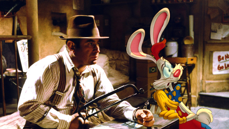 Bob Hoskins as Eddie Valiant in Who Framed Roger Rabbit