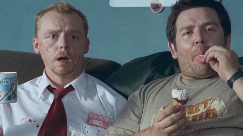 Shaun of the Dead Shaun and Ed cornetto strawberry