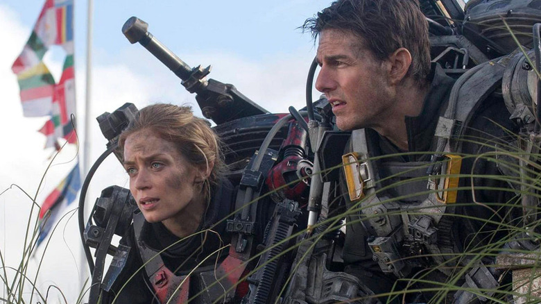 Tom Cruise and Emily Blunt in Edge of Tomorrow (2014)