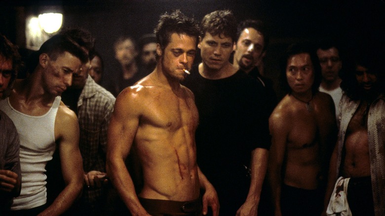 Brad Pitt as walking id Tyler Durden