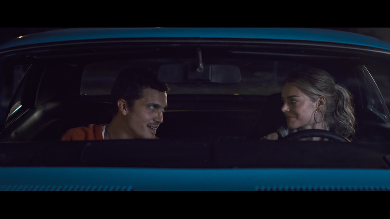 John and Edie have a dashboard chat in Eenie Meanie