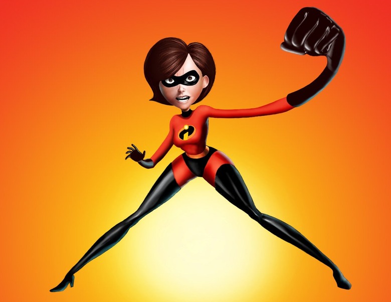 elastigirl's face falls off