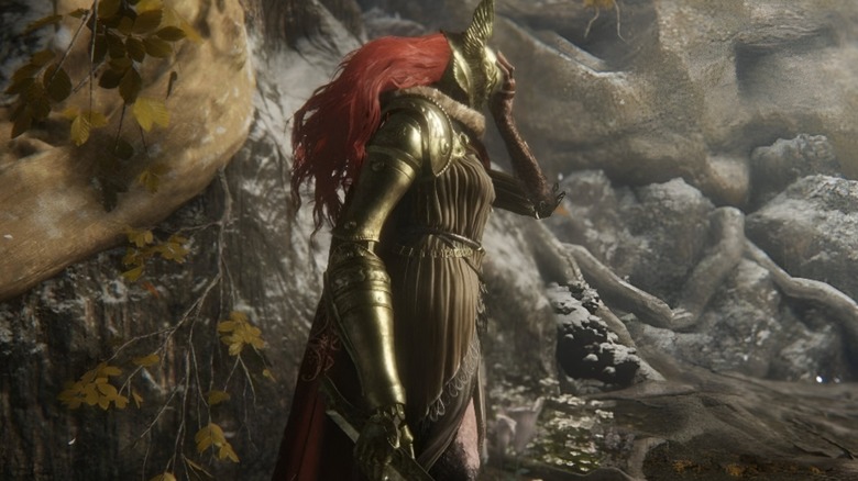 Malenia is disturbed by the Tarnished in Elden Ring