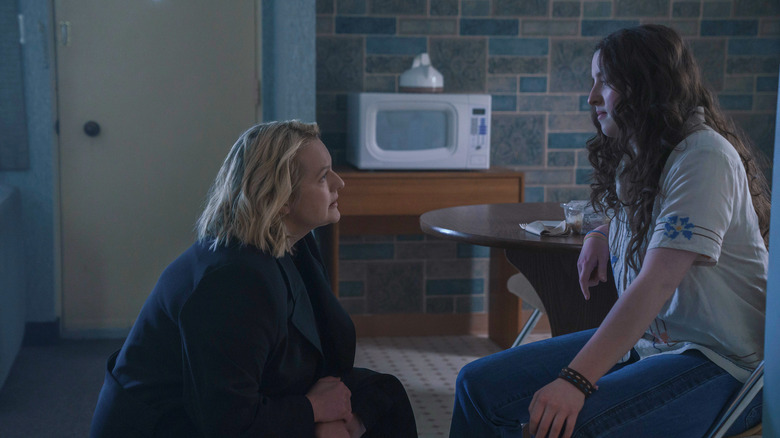 June talking to Daisy in a room on The Testaments