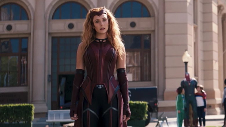Elizabeth Olsen as The Scarlet Witch in WandaVision
