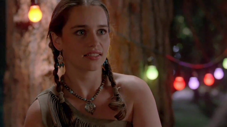 Emilia Clarke's Savannah narrowly survives possessed dinosaurs in Triassic Attack