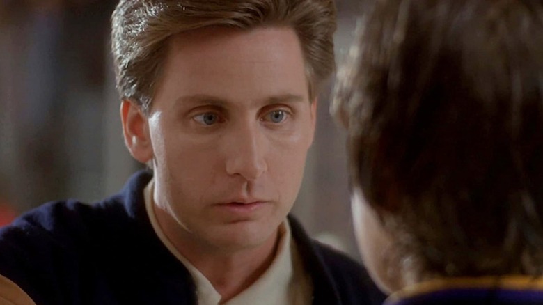 Emilio Estevez gets serious as Gordon Bombay in The Mighty Ducks