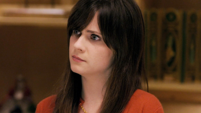 Zoey Deschanel's Margaret Whitesell looks worried in Bones