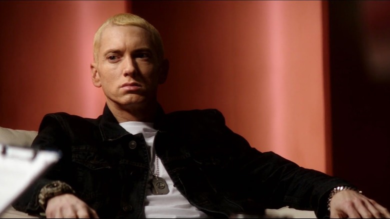 Eminem sendo entrevistado em 