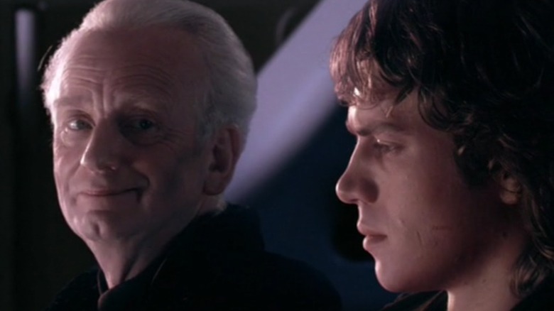 Ian McDiarmid as Palpatine Hayden Christensen Anakin Skywalker Star Wars Revenge of the Sith