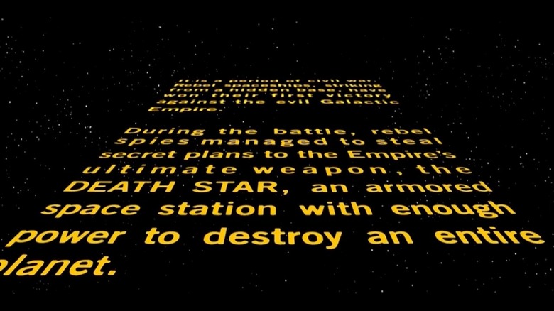 Star Wars opening crawl