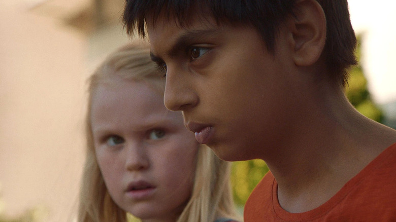 Rakel Lenora Fløttum and Sam Ashraf star in The Innocents (2021)