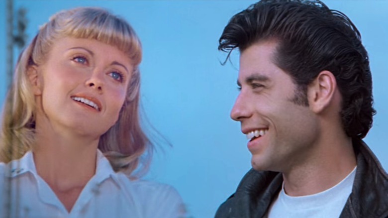 Sandy Olsson and Danny Zuko smiling