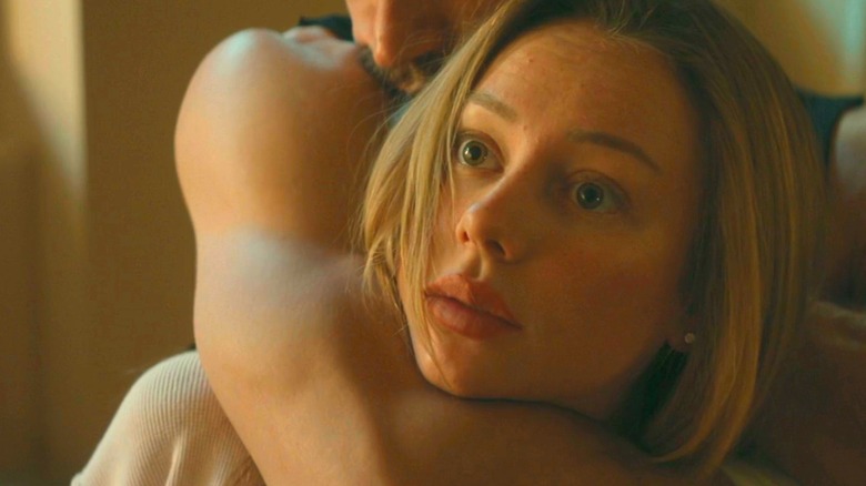 Hugo Diego Garcia's Sebastián Moore holds Marfil Cortés in a headlock in Drawn Together