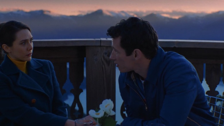 A surprised Joan speaks to her first husband Luke in Eternity