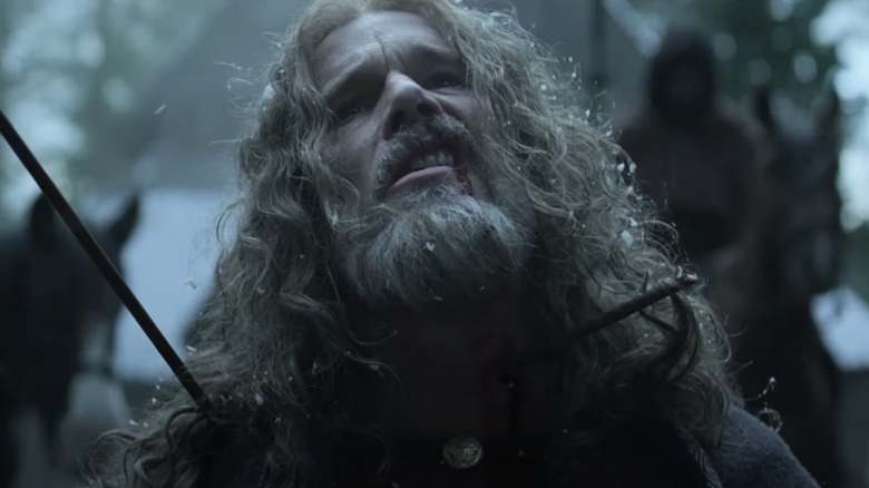 King Aurvandill (Ethan Hawke) leads in Robert Eggers' The Northman