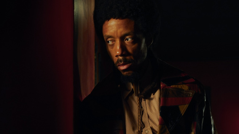 Bishop (Darrell Britt-Gibson) peering through the shadows on Euphoria