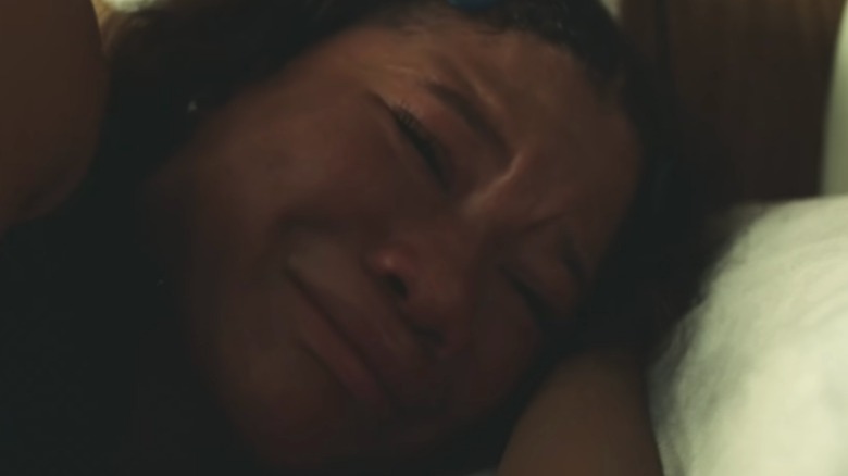Gia crying close up