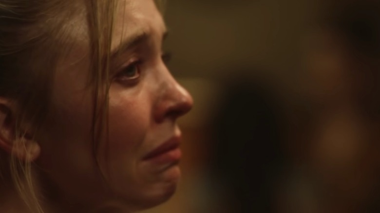 Cassie about to cry