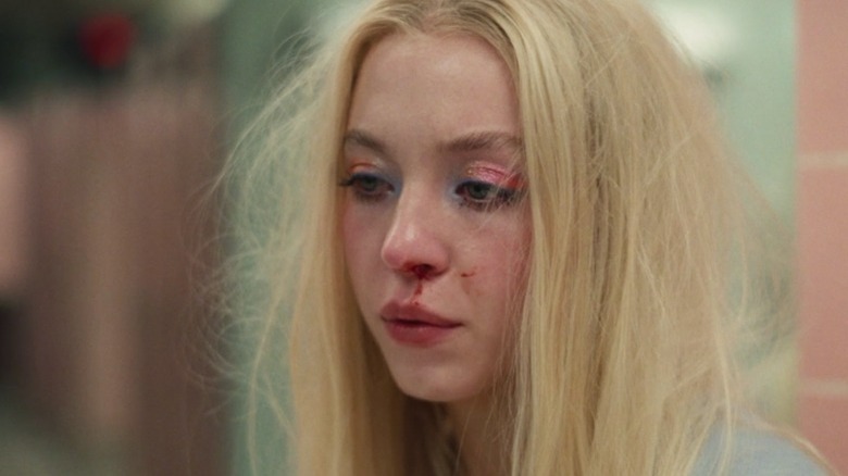 Cassie hair messy nose bleeding