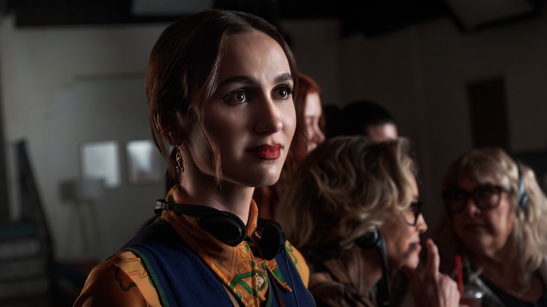 Lexi on set at the soap opera on Euphoria