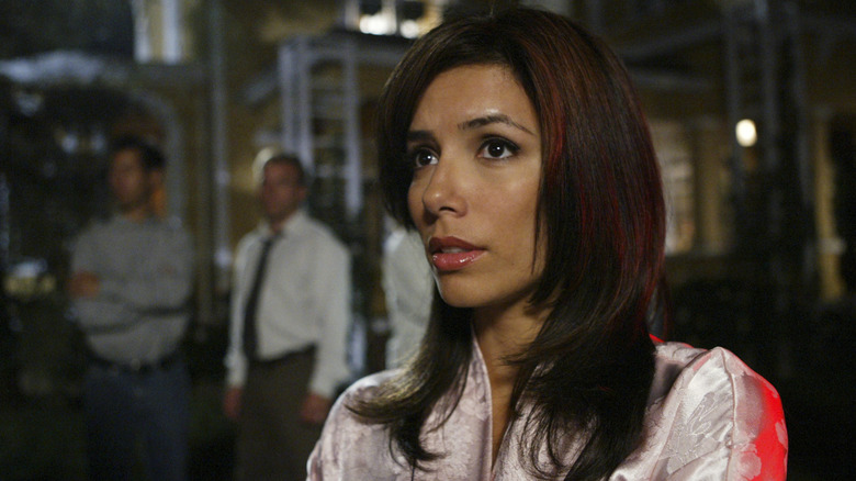 Eva Longoria looking nervous as Gabrielle Solis on Desperate Housewives