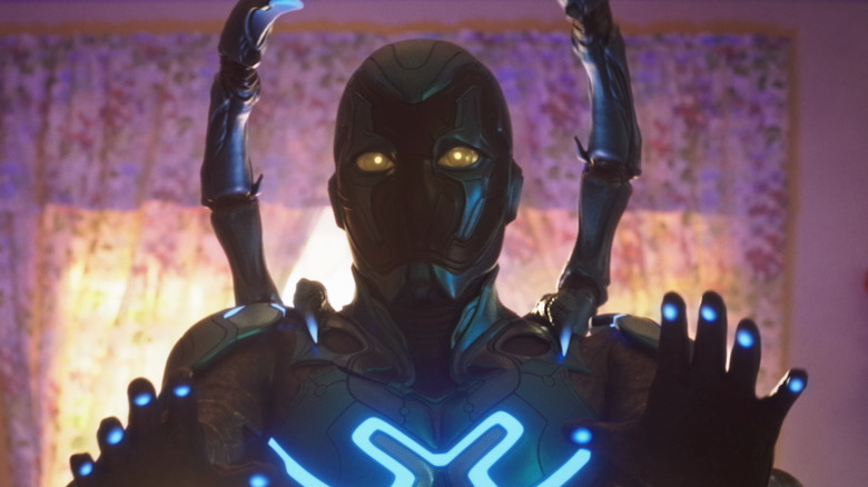 Blue Beetle movie suit 