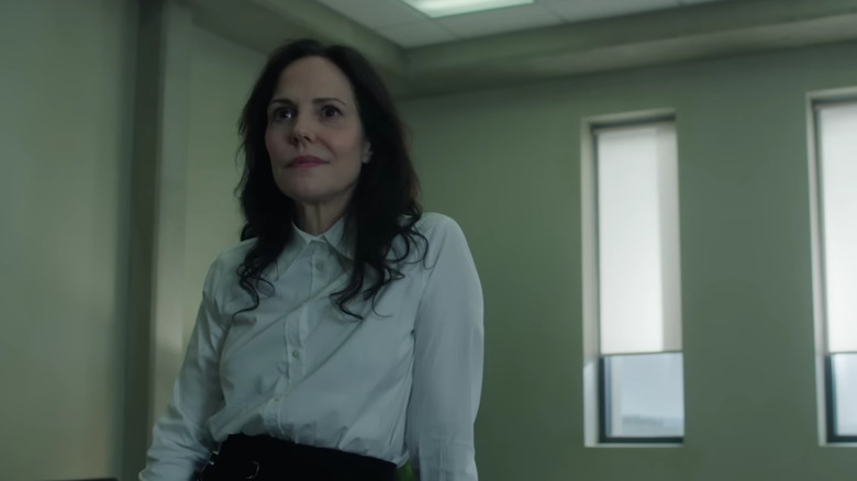 Mary-Louise Parker's Ms. Sigsby smirking on The Institute