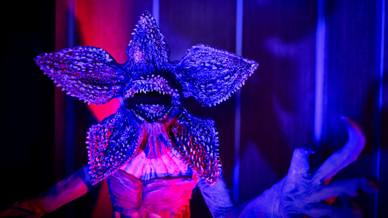 A demogorgon in the Stranger Things 5 house at Halloween Horror Nights 35
