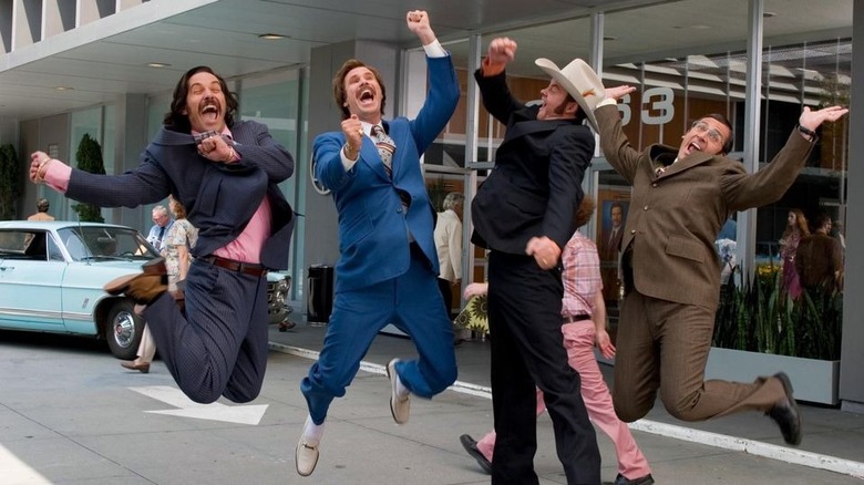 The news team jumps for joy original
