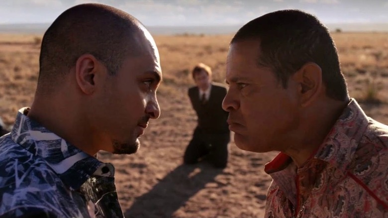 Michael Mando and Raymond Cruz in Better Call Saul